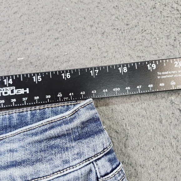 St. John's Bay Jeans Womens 14 Blue Light Wash High Rise Skinny Embroidered - Picture 6 of 8